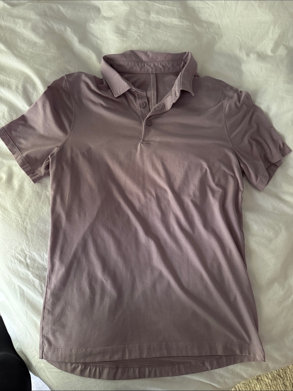 Lululemon Men's Short-Sleeve Polo Shirt in Dusty Mauve/Lavender Purple | Small